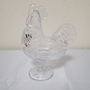 Waterford Marquis Crystal Rooster Tricket Box Candy Dish